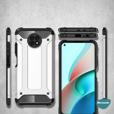 Microsonic Xiaomi Redmi Note 9 5G Kılıf Rugged Armor Rose Gold