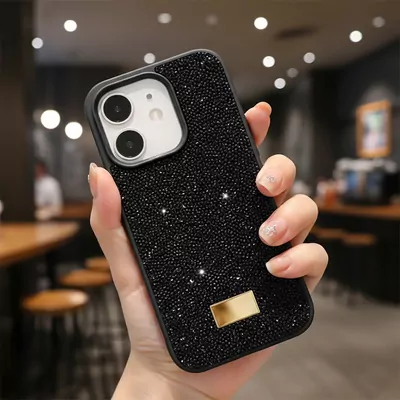 Microsonic Apple iPhone 12 Kılıf Cosmic Shine Siyah