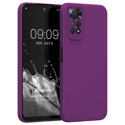 Microsonic Xiaomi Redmi Note 11 Kılıf Matte Silicone Mor