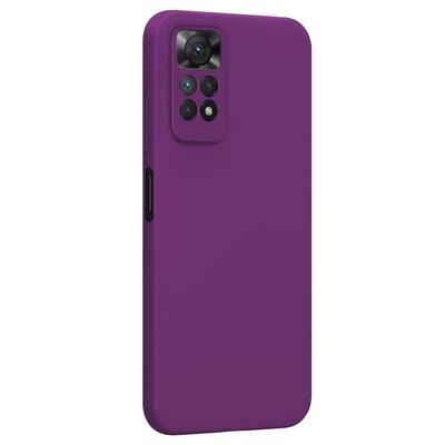 Microsonic Xiaomi Redmi Note 11 Kılıf Matte Silicone Mor