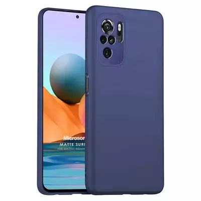 Microsonic Xiaomi Poco M5s Kılıf Matte Silicone Lacivert