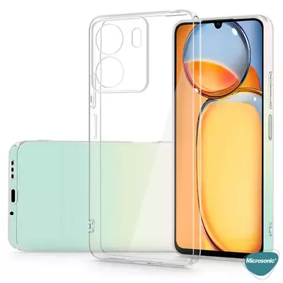 Microsonic Xiaomi Redmi 13C Kılıf Transparent Soft Şeffaf