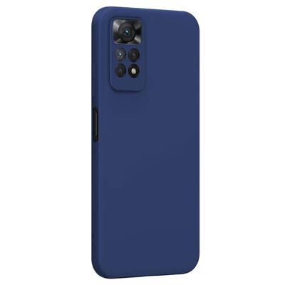 Microsonic Xiaomi Redmi Note 11 Kılıf Matte Silicone Lacivert