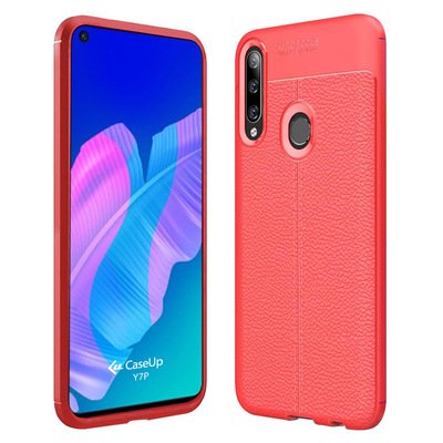 CaseUp Huawei Y7P Kılıf Niss Silikon Kırmızı