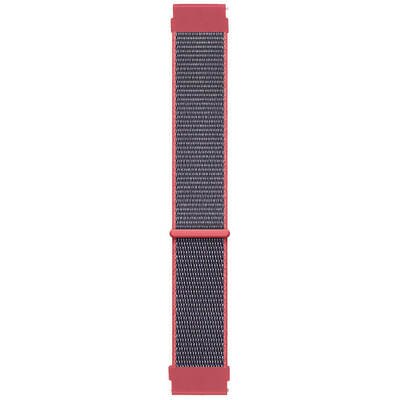 Microsonic Huawei Honor Magic Watch 2 42mm Hasırlı Kordon Woven Sport Loop Koyu Pembe