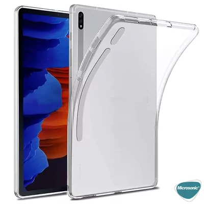 Microsonic Samsung Galaxy Tab S10 Ultra X920 Kılıf Transparent Soft Şeffaf