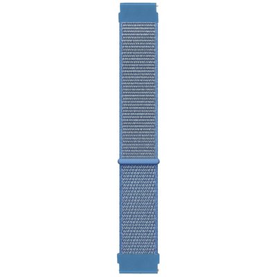 Microsonic Huawei Honor Magic Watch 2 42mm Hasırlı Kordon Woven Sport Loop Mavi