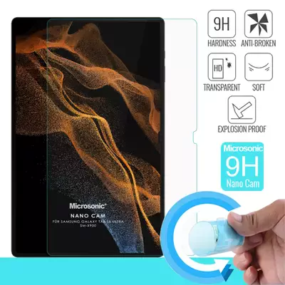 Microsonic Samsung Galaxy Tab S10 Ultra X920 Nano Glass Cam Ekran Koruyucu