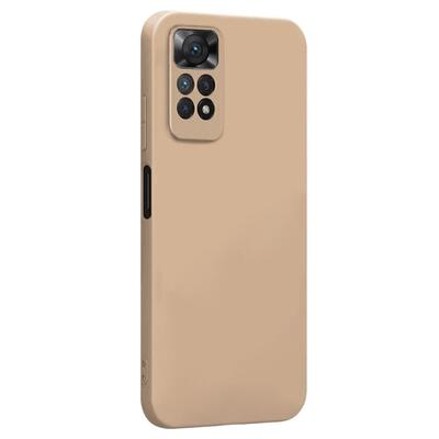 Microsonic Xiaomi Redmi Note 11 Kılıf Matte Silicone Gold