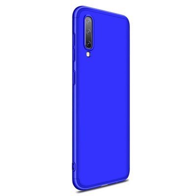 Microsonic Samsung Galaxy A70 Kılıf Double Dip 360 Protective AYS Mavi