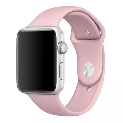 Microsonic Apple Watch 38mm Silikon Kordon Pembe