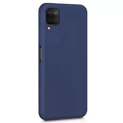 Microsonic Matte Silicone Samsung Galaxy M12 Kılıf Lacivert