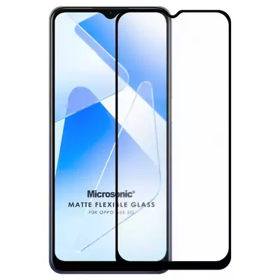 Microsonic Oppo A55 5G Seramik Matte Flexible Ekran Koruyucu Siyah