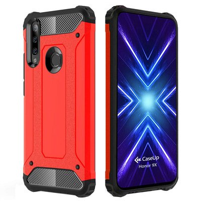 CaseUp Huawei Honor 9X Kılıf Tank Kırmızı