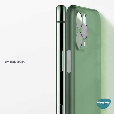 Microsonic Apple iPhone 12 Kılıf Peipe Matte Silicone Siyah