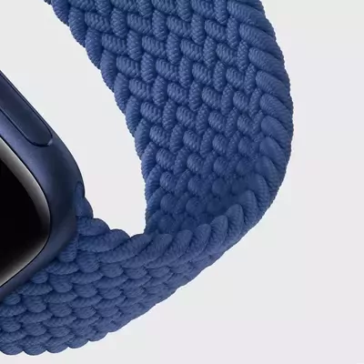 Microsonic Apple Watch Series 4 40mm Kordon, (Medium Size, 147mm) Braided Solo Loop Band Kahverengi