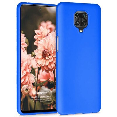 Microsonic Xiaomi Redmi Note 9 Pro Max Kılıf Matte Silicone Mavi