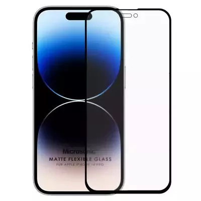 Microsonic Apple iPhone 14 Pro Seramik Matte Flexible Ekran Koruyucu Siyah