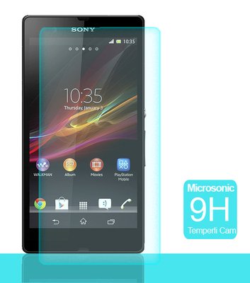 Microsonic Temperli Cam Ekran koruyucu Sony Xperia Z