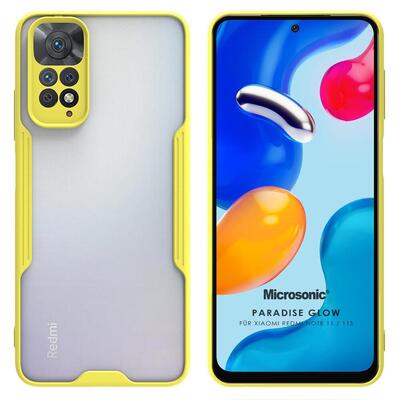 Microsonic Xiaomi Redmi Note 11 Kılıf Paradise Glow Sarı