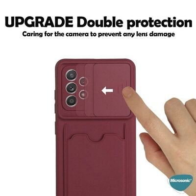 Microsonic Samsung Galaxy A51 Kılıf Inside Card Slot Koyu Yeşil
