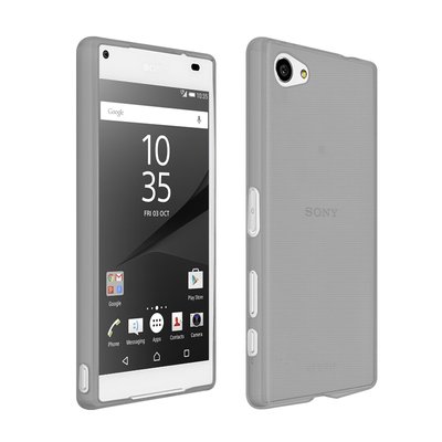 CaseUp Sony Xperia Z5 Compact Kılıf Transparent Soft Siyah