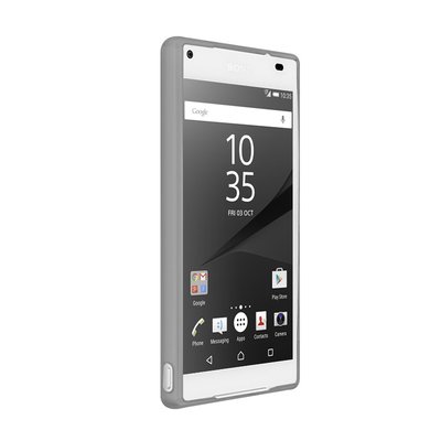 CaseUp Sony Xperia Z5 Compact Kılıf Transparent Soft Siyah