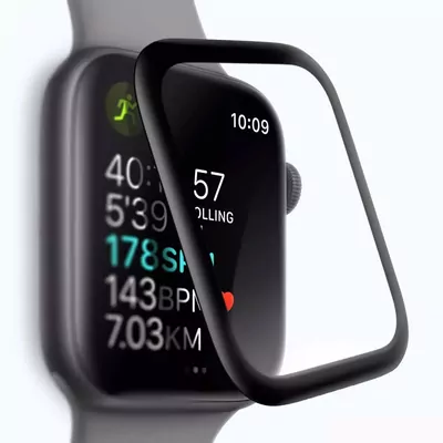 Microsonic Apple Watch Ultra 3 Tam Kaplayan Temperli Cam Ekran Koruyucu Siyah