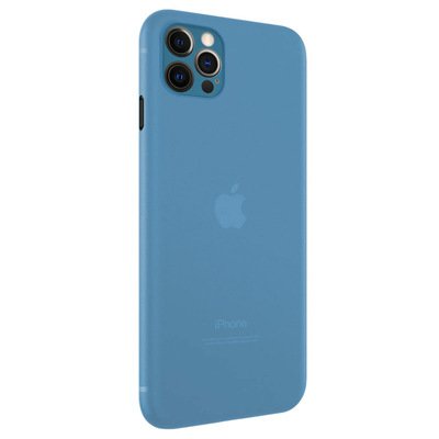 Microsonic Apple iPhone 12 Pro Kılıf Peipe Matte Silicone Mavi