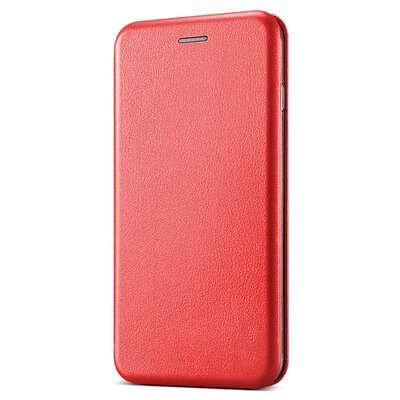 Microsonic Xiaomi Redmi Note 9 Pro Max Kılıf Slim Leather Design Flip Cover Kırmızı