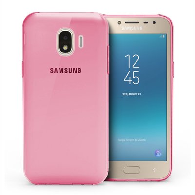 Microsonic Samsung Galaxy J2 Pro 2018 Kılıf Transparent Soft Pembe