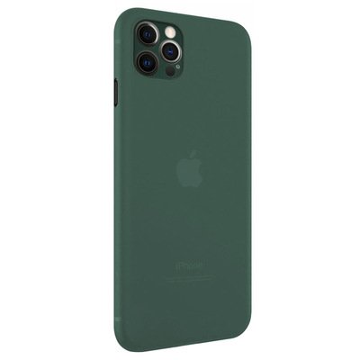 Microsonic Apple iPhone 12 Pro Max Kılıf Peipe Matte Silicone Yeşil