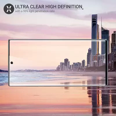 Microsonic Samsung Galaxy Note 10 Tam Kaplayan Temperli Cam Ekran Koruyucu Siyah