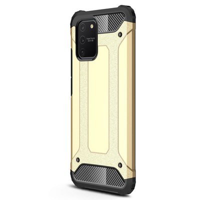 Microsonic Samsung Galaxy S10 Lite Kılıf Rugged Armor Gold