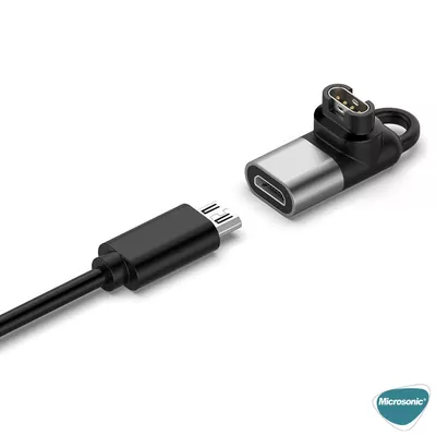 Microsonic Garmin Instinct 2 Taşınabilir Şarj Dönüştürücü Adaptörü Micro USB