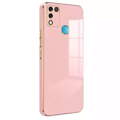 Microsonic Infinix Hot 10 Play Kılıf Olive Plated Pembe