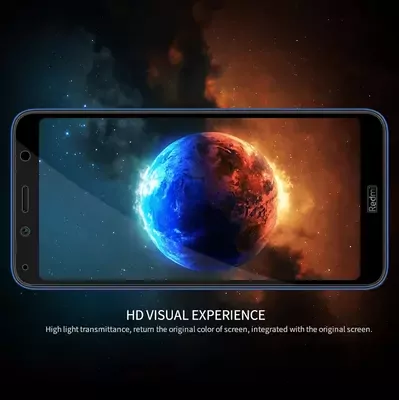 Microsonic Xiaomi Redmi 7A Tam Kaplayan Temperli Cam Ekran Koruyucu Siyah