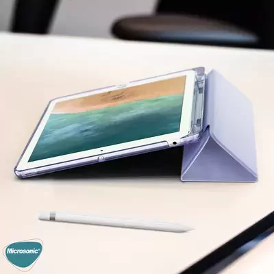 Microsonic Apple iPad Pro 12.9`` 2022 6. Nesil Kılıf (A2436-A2764-A2437-A2766) Origami Pencil Rose Gold