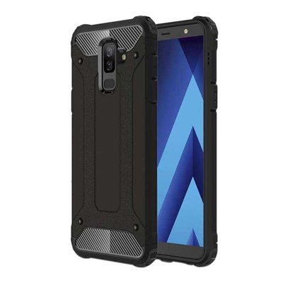 Microsonic Samsung Galaxy J8 Kılıf Rugged Armor Siyah