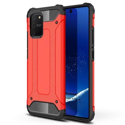 Microsonic Samsung Galaxy S10 Lite Kılıf Rugged Armor Kırmızı