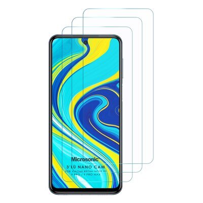 Microsonic Xiaomi Redmi Note 9 Pro Nano Ekran Koruyucu (3'lü Paket)