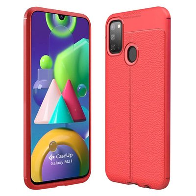 CaseUp Samsung Galaxy M21 Kılıf Niss Silikon Kırmızı