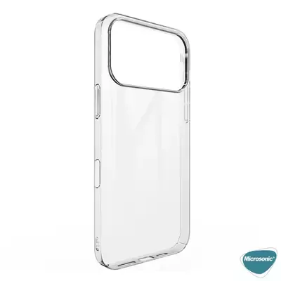 Microsonic Apple iPhone 17 Pro Max Kılıf Non Yellowing Crystal Clear Sararma Önleyici Kristal Şeffaf