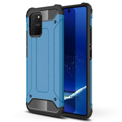 Microsonic Samsung Galaxy S10 Lite Kılıf Rugged Armor Mavi