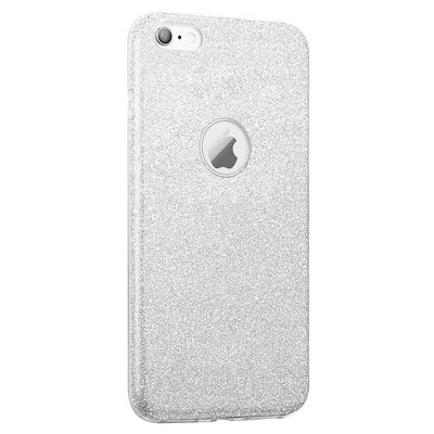 Microsonic Apple iPhone 6 Plus Kılıf Sparkle Shiny Gümüş