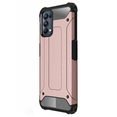 Microsonic Oppo Reno 5 Pro 5G Kılıf Rugged Armor Rose Gold