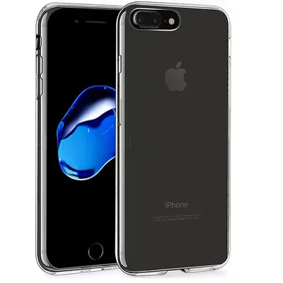 Microsonic iPhone 7 Plus Kılıf Transparent Soft Beyaz