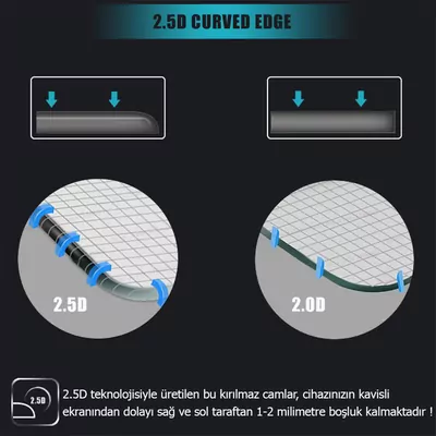 Microsonic LG Q60 Temperli Cam Ekran Koruyucu