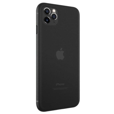 Microsonic Apple iPhone 11 Pro Max Kılıf Peipe Matte Silicone Siyah