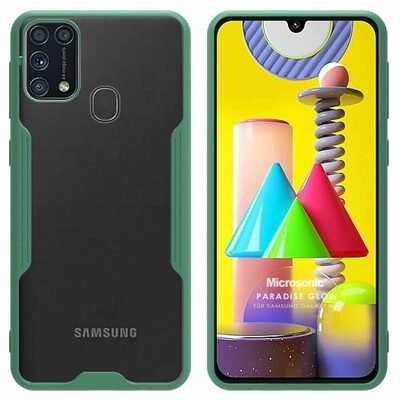 Microsonic Samsung Galaxy M31 Kılıf Paradise Glow Yeşil